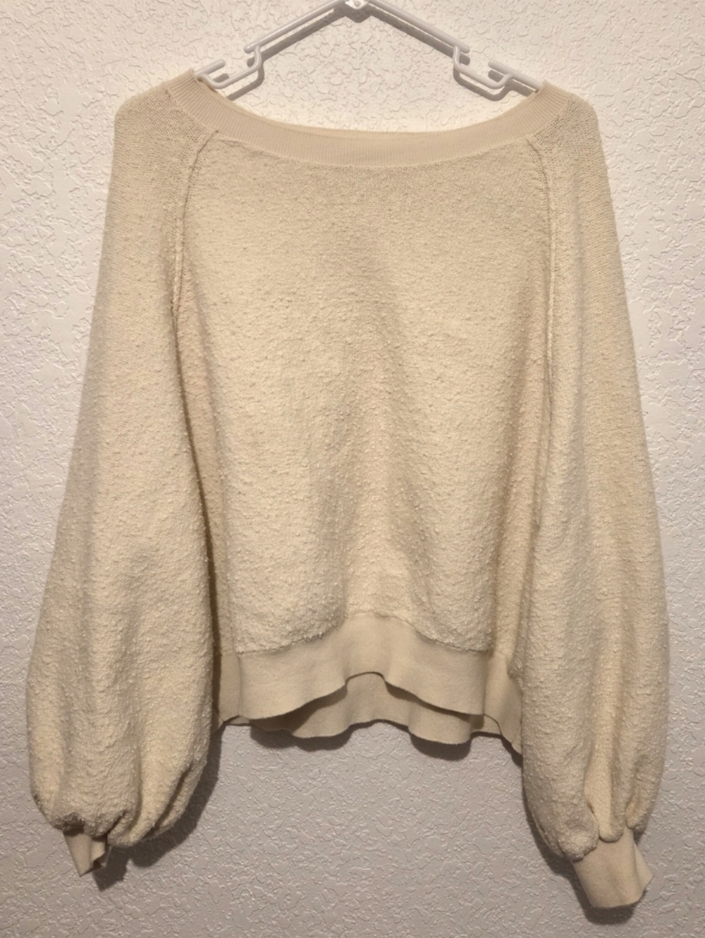 Free People Found My Friend Pullover Sweater Ivory Women’s Size Small - Picture 8 of 11